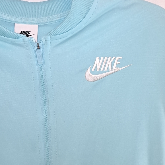 Nike Youth Girls Light Blue Zip Jacket Size XL - Picture 2 of 5